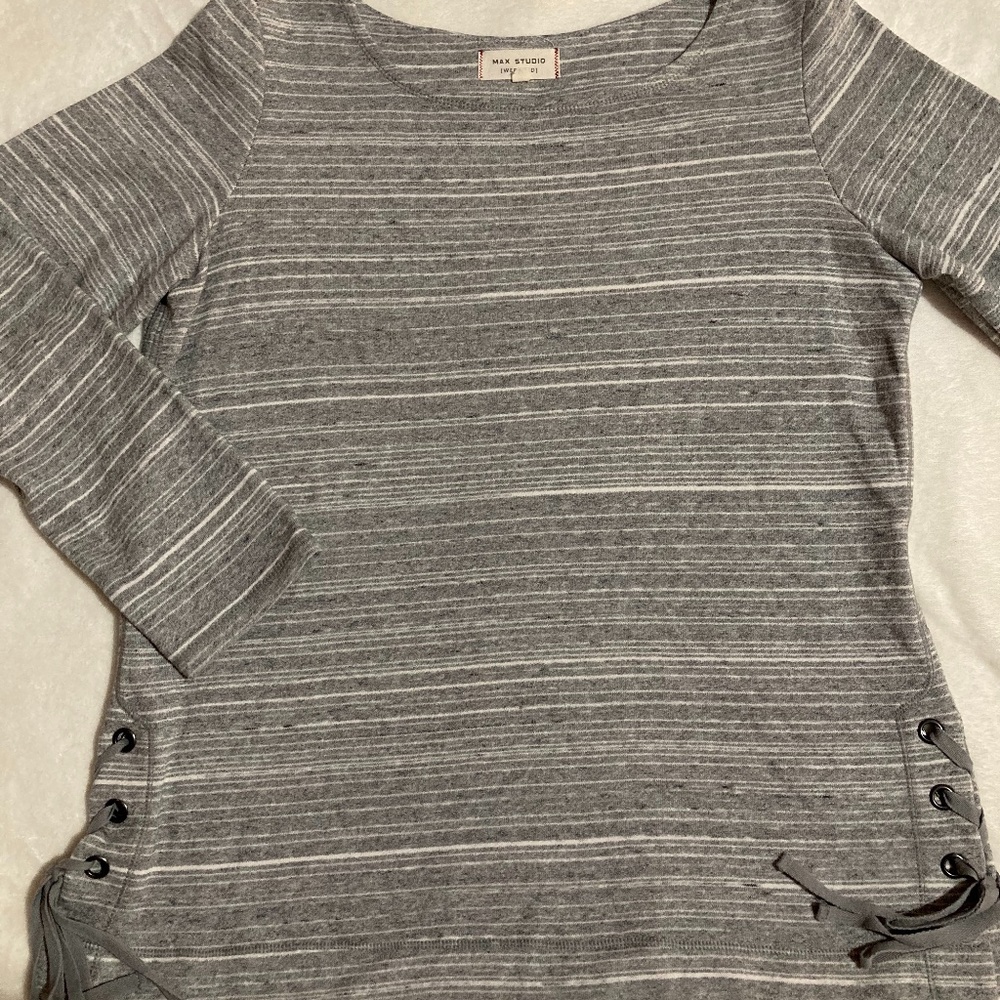 Max Studio Weekend Striped Sweatshirt